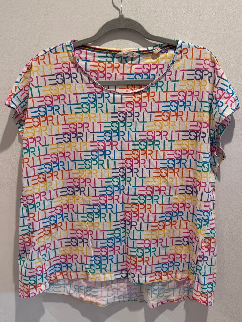 ESPRIT Rainbow Logo Print Shirt
